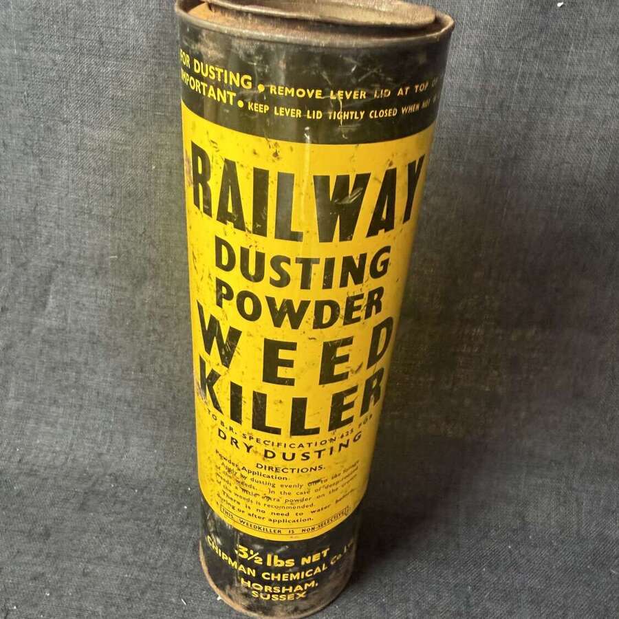 Railway Dusting Powder Weedkiller tin